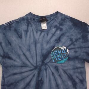 Santa Cruz Casual Crew Neck Short Sleeve Graphic T Shirt Mens Size S Tie Dye